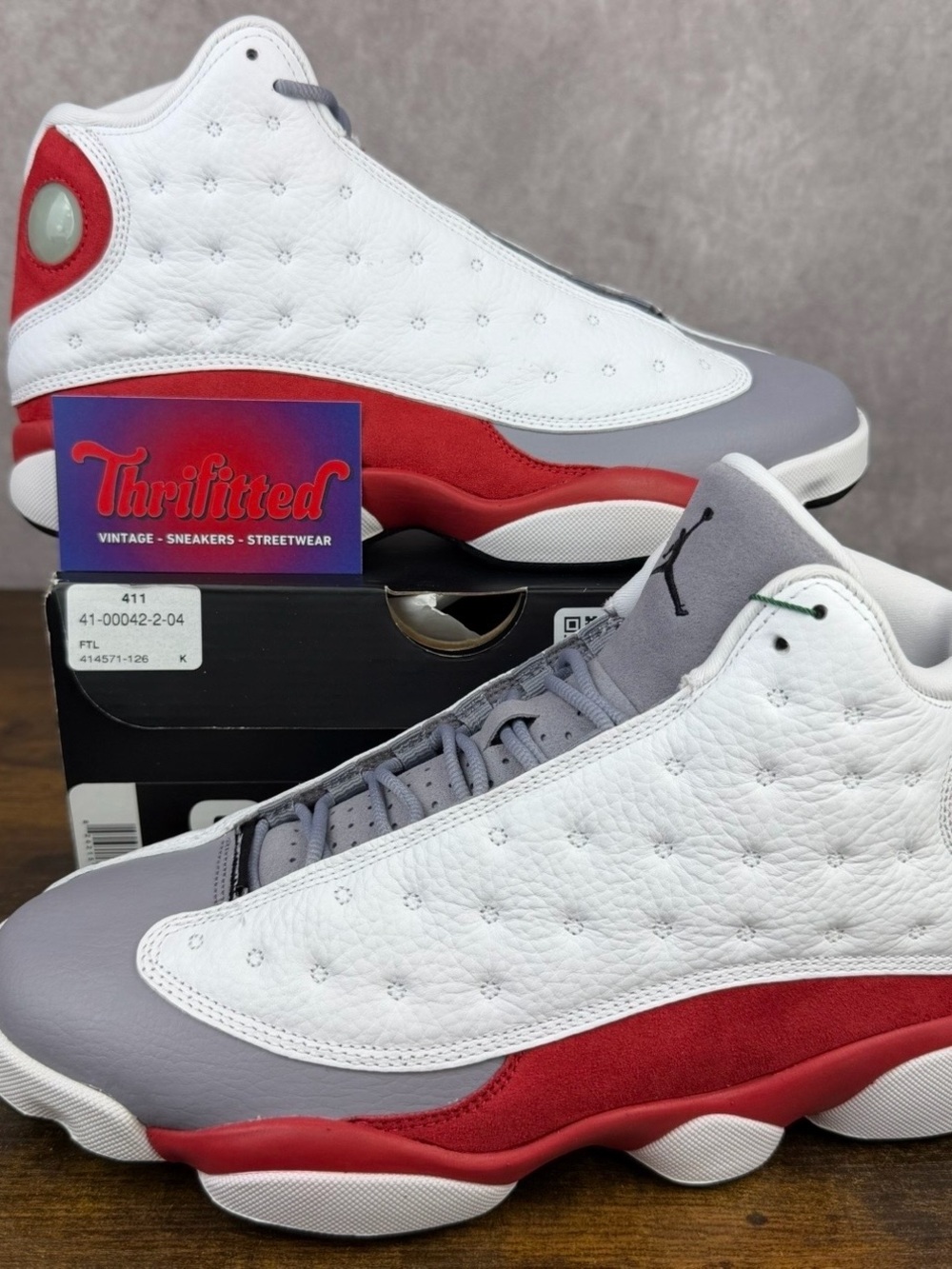 NEW Air Jordan 13 Retro Grey Toe 2014 Size 8.5 414571-126 Men’s Sneakers OG Rare